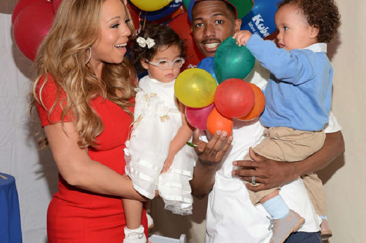 How many kids does nick cannon have - Nick Canon and ex-wife Mariah Carey with their 2 kids, Monroe and Moroccan.
