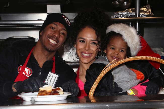 How many kids does nick cannon have - Brittany and Nick with Golden Sagon Cannon.